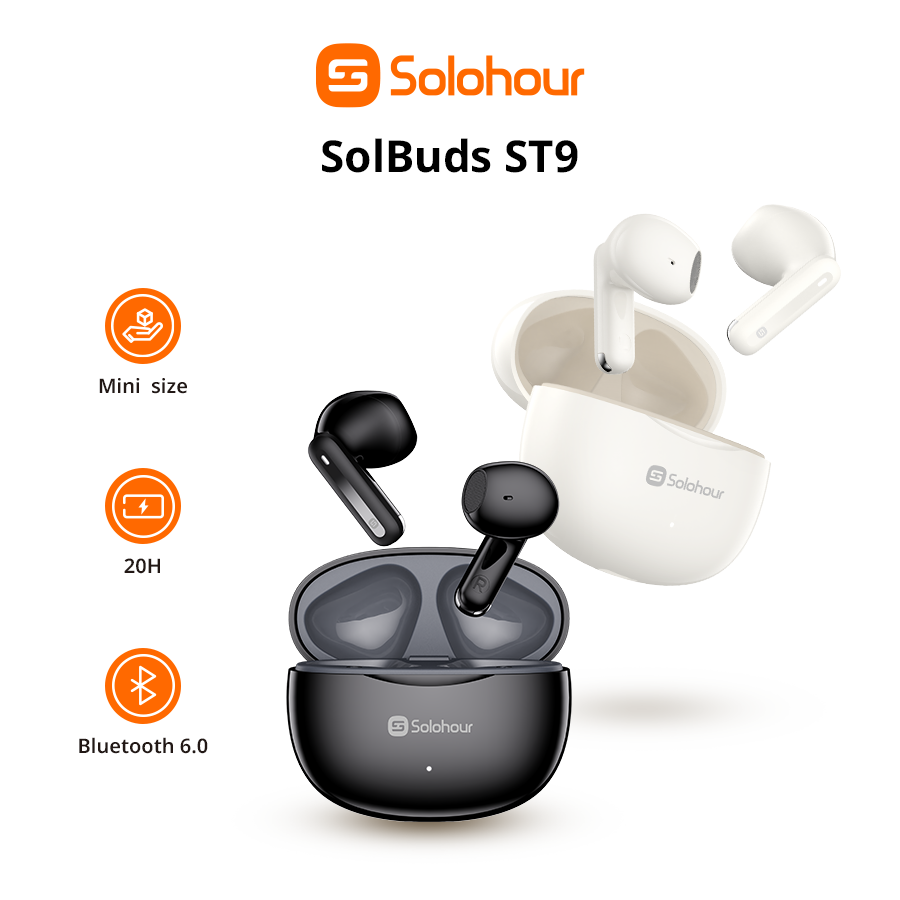 Auriculares True Wireless SolBuds ST9 Semi-In-Ear