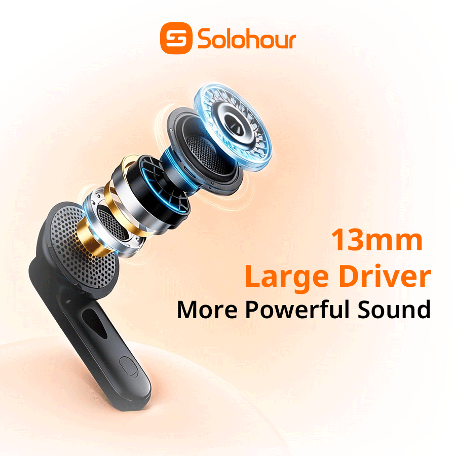 Auriculares True Wireless SolBuds ST9 Semi-In-Ear