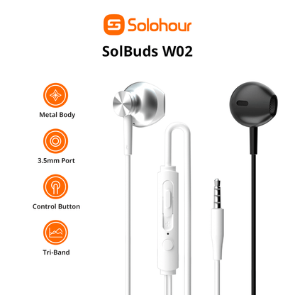 Auriculares con cable SolCord W02